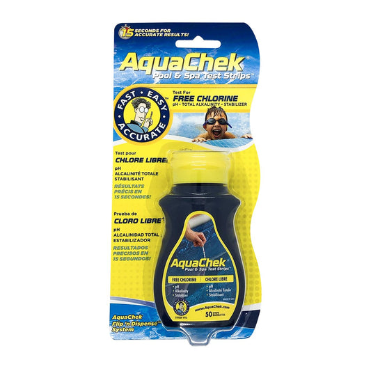 AquaChek Chlorine Test Strips 4 in 1  AC-521284